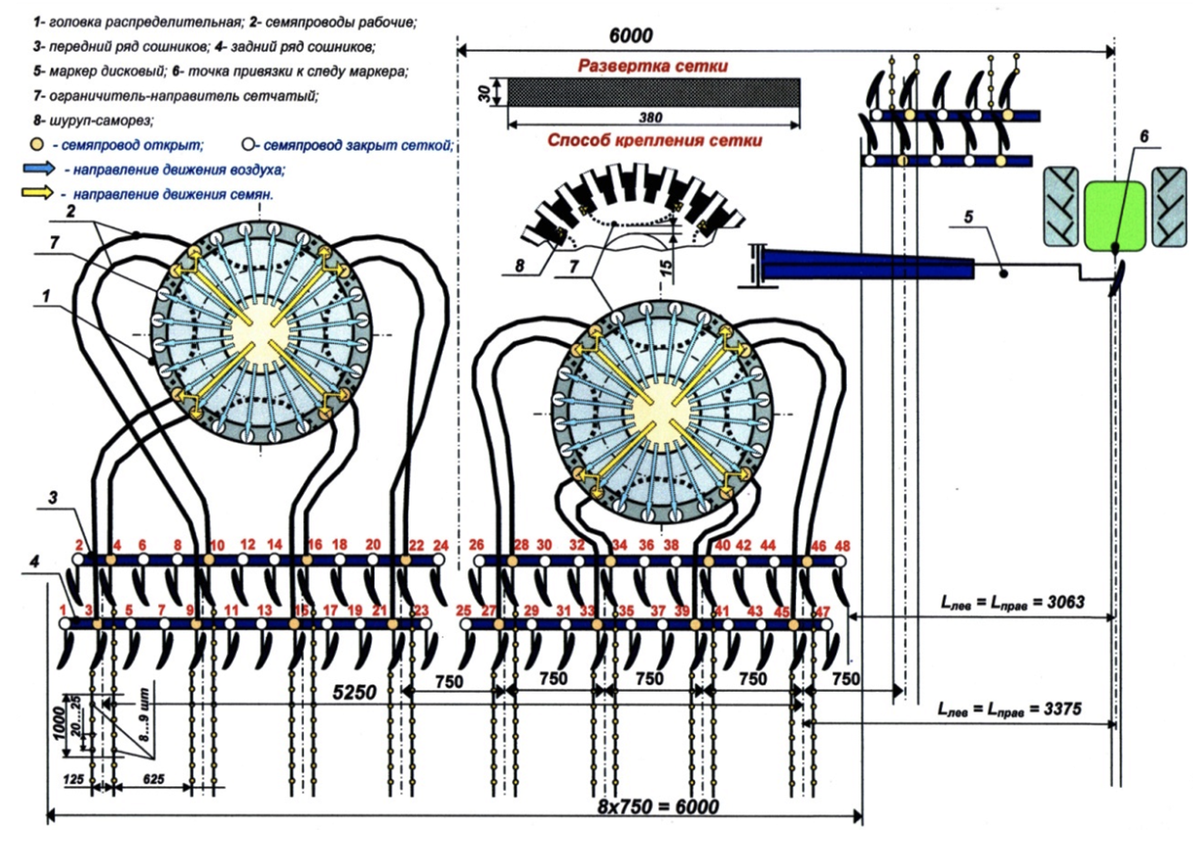 Техническая конструкция. Сеялка Цитан 12000 чертеж. Схема агрегата для посева кукурузы. Семяпроводы для сеялок точного высева. Схема сеялка для посев кукурузы.