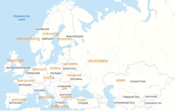 карта европы 