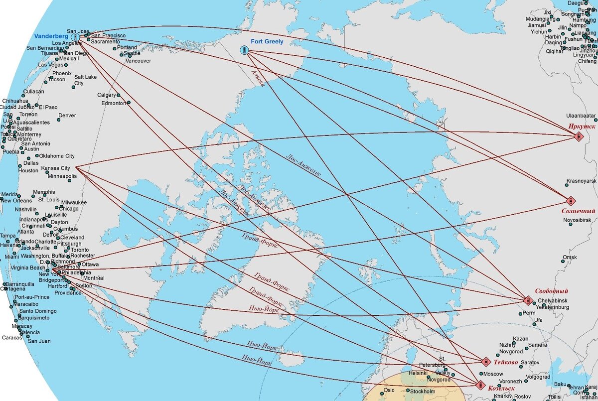 дальность ядерных ракет сша на карте. ядерные ракеты сша в европе карта. ракета протон траектория. куда направлены ракеты. куда направлены ракеты.
