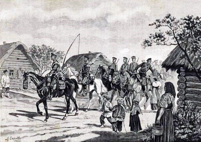 Набор рекрут при Петре I