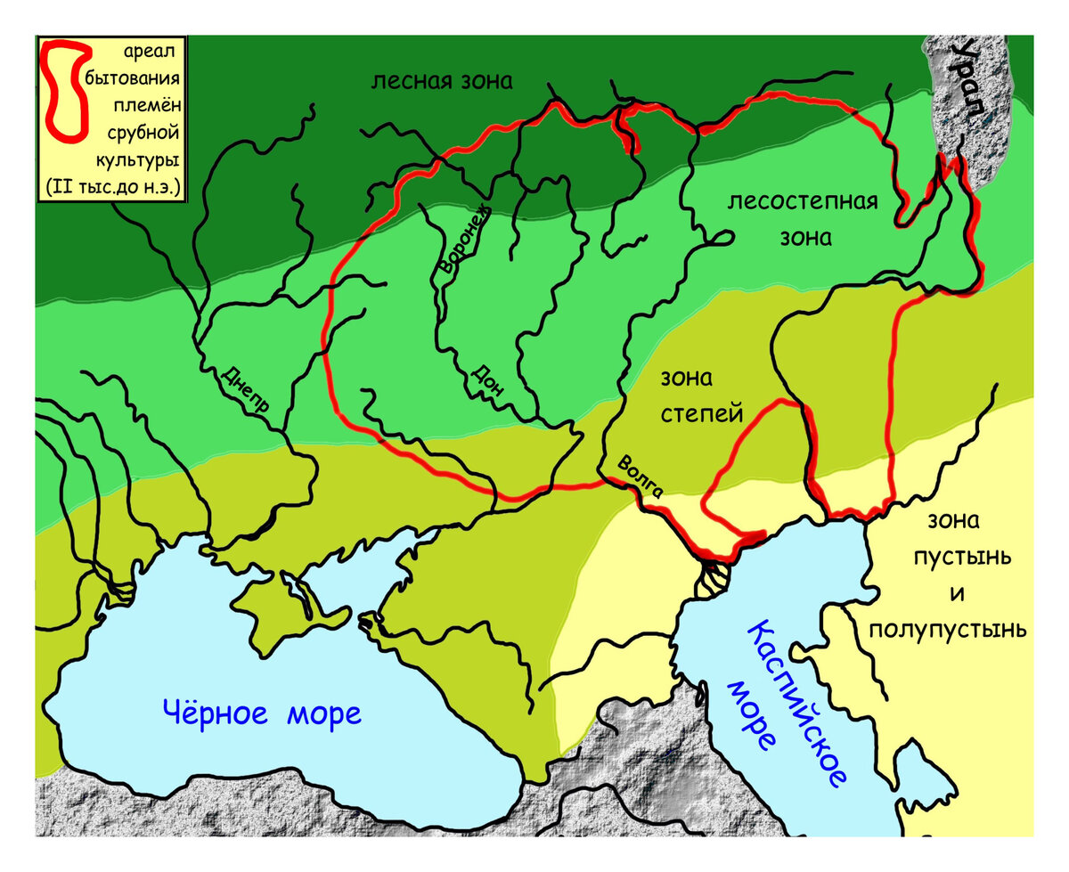 Позднесарматская культура карта