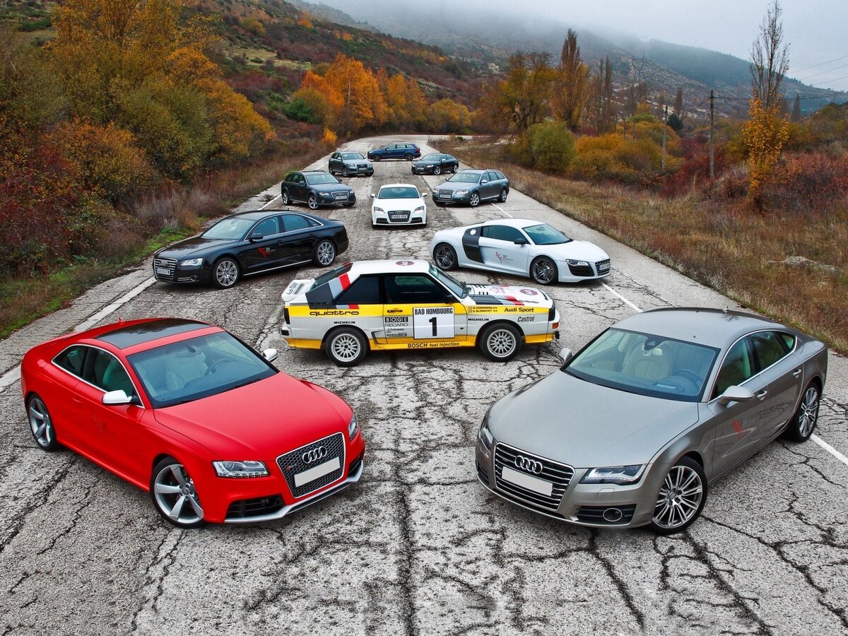 Скачать обои audi, mixed, автомобили, концерн, volkswagen, group, германия, легк