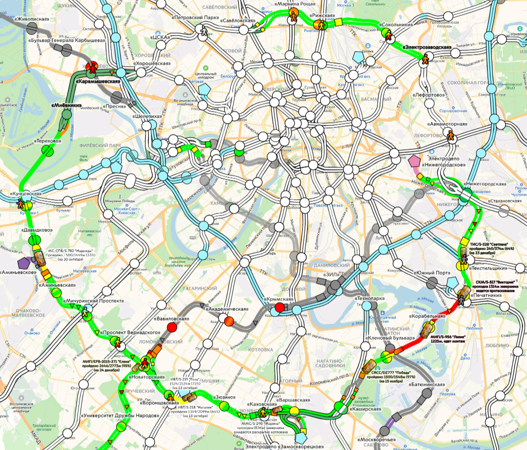 Большая кольцевая линия московского метро схема на карте москвы и московской области