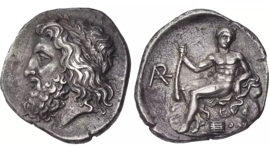 Греческий серебряный статер IV века до н.э.