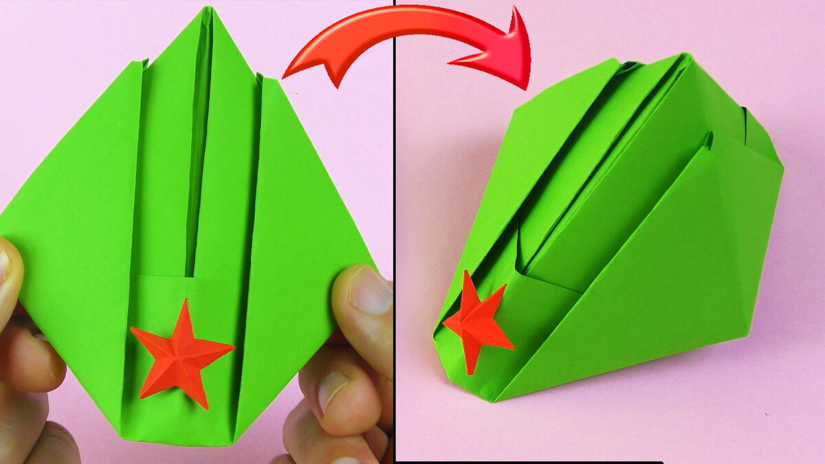 Как сделать Танк из бумаги | Оригами Танк своими руками | Бумажная Военная Техника для детей