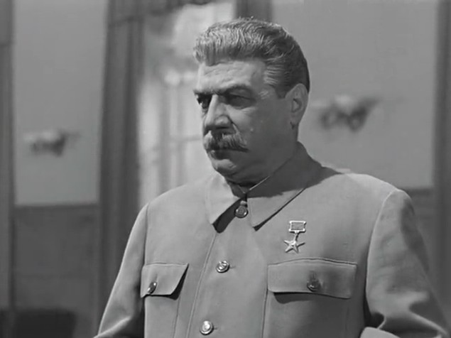 А.Д. Дикий в роли Сталина.