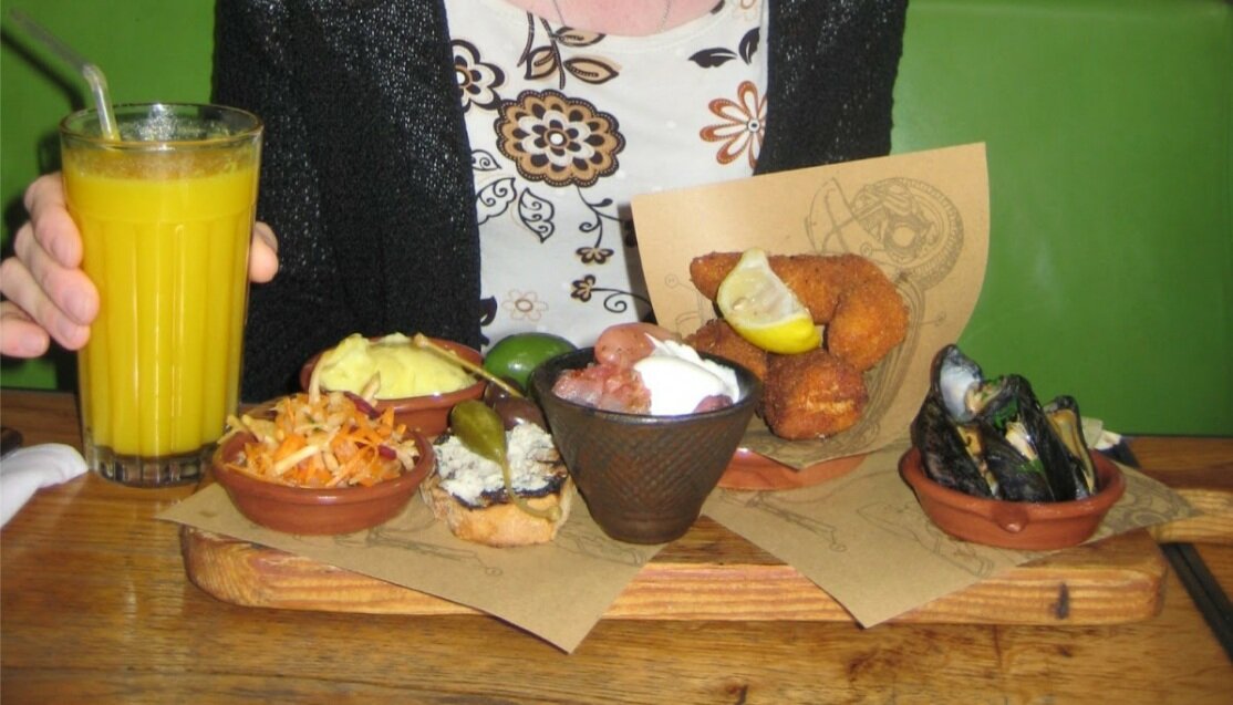 Вкусный обед в ресторане Джейми Оливера.