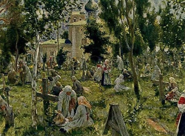 Родительская суббота. Харитонов Николай Васильевич (1880 — 1944)