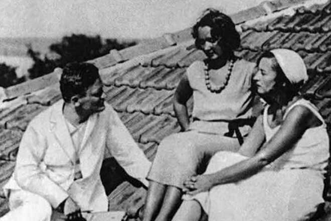    Юрий Олеша, Ольга и Серафима Суок