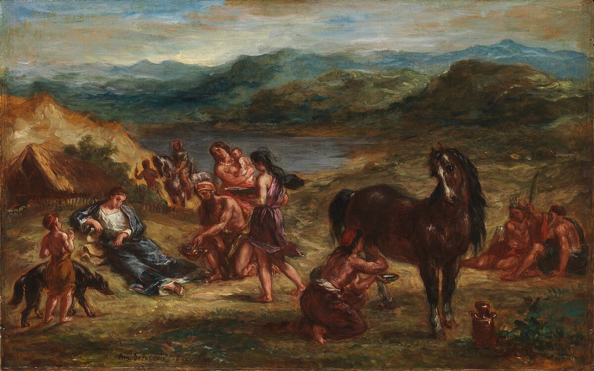 2. Эжен Делакруа — Овидий у скифов (1862)