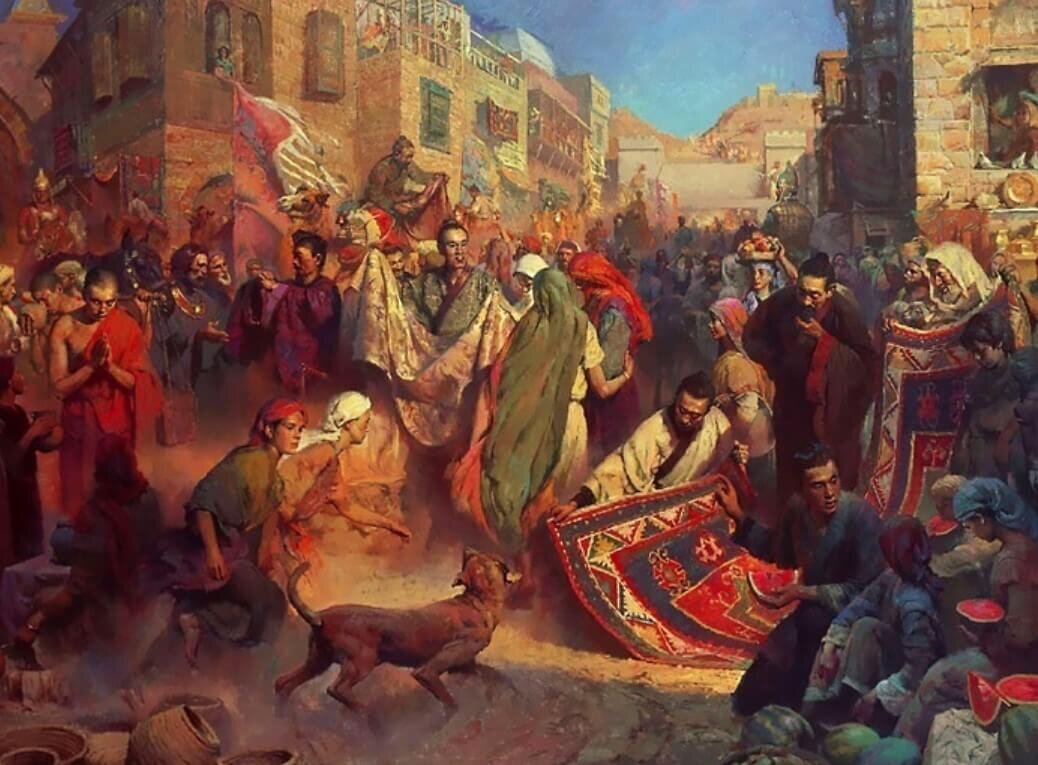    Великий шелковый путь объединял тысячи людей