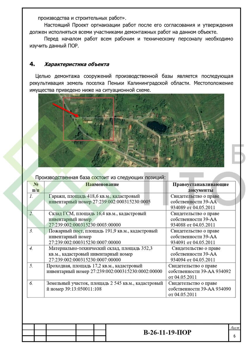 ПОР по сносу одноэтажных зданий производственной базы. Пример работы. |  ШТАБ ПТО | Разработка ППР, ИД, смет в строительстве | Дзен