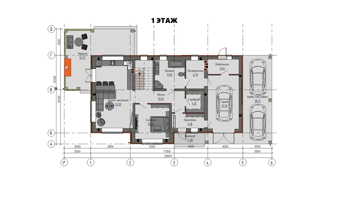 План 1го этажа