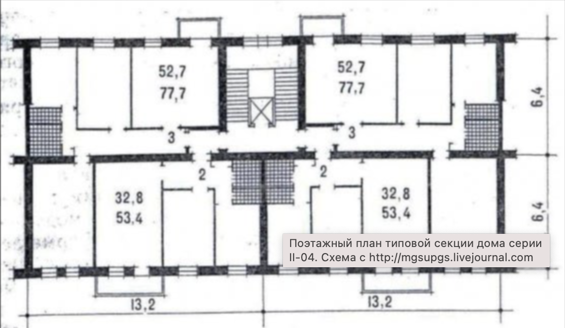 Секции САКБ (Тип I, II, IV, VI,...XVI, XVII) Планировки, Поэтажный план, Серые д