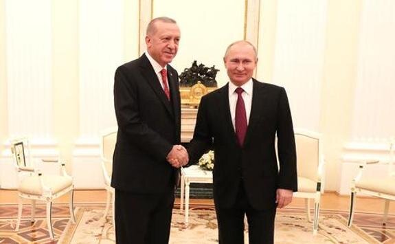   Реджеп Тайип Эрдоган и Владимир Путин, Kremlin Pool/Global Look Press
