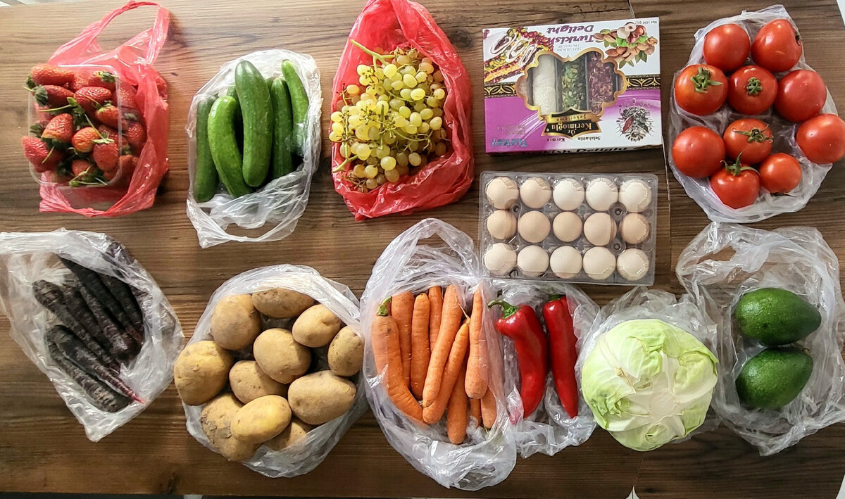 Результаты похода на субботний рынок в Махмутларе, фото из личного архива