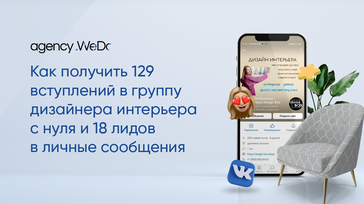 Как мы запускали таргет на группу дизайнера интерьера с нуля | WeDo Digital  Agency | Дзен