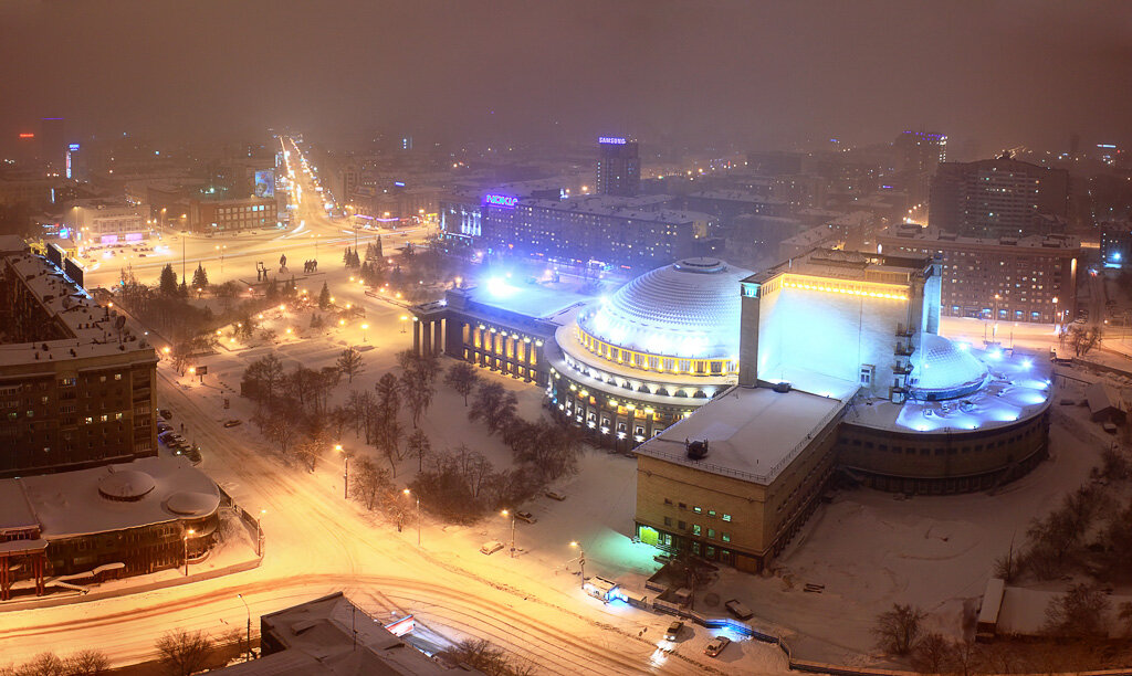 Часовня Новосибирск зимой