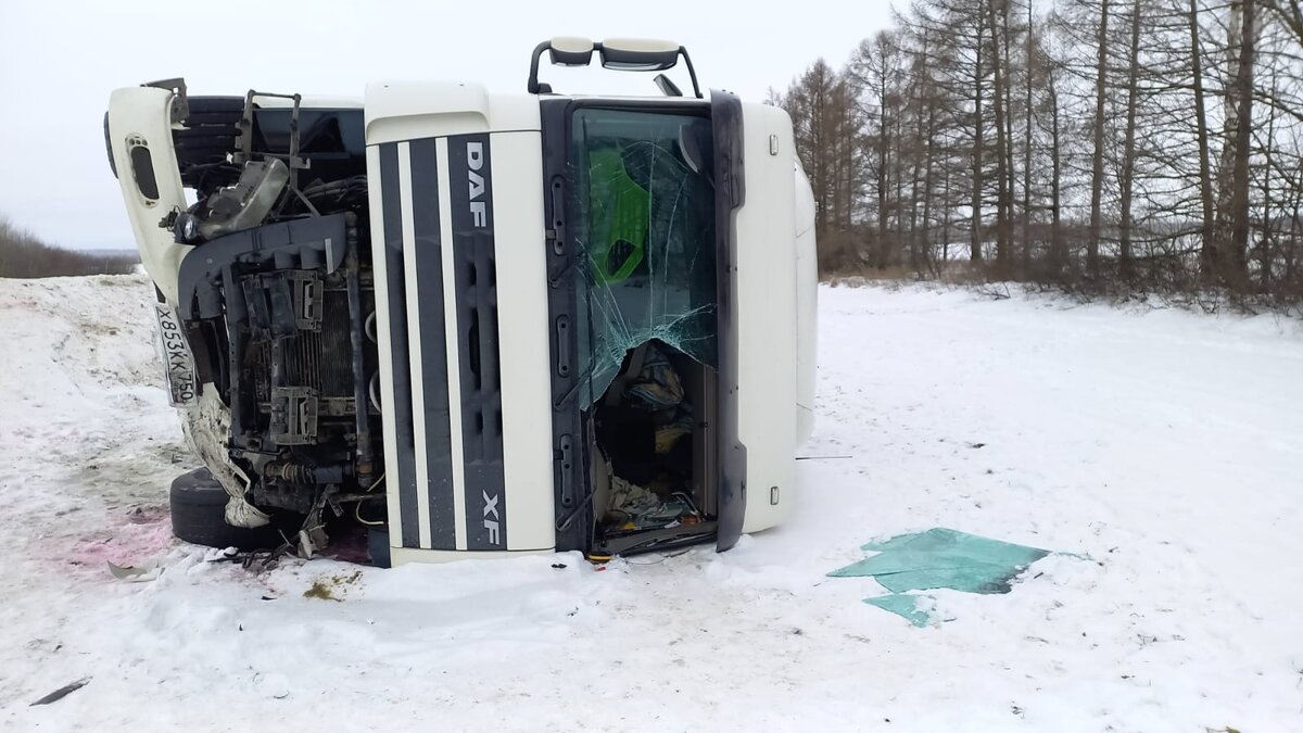 Водитель, лишь сказал, что вся жизнь пронеслась перед глазами, похоже он вылетел в лобовое, судя по фото. 