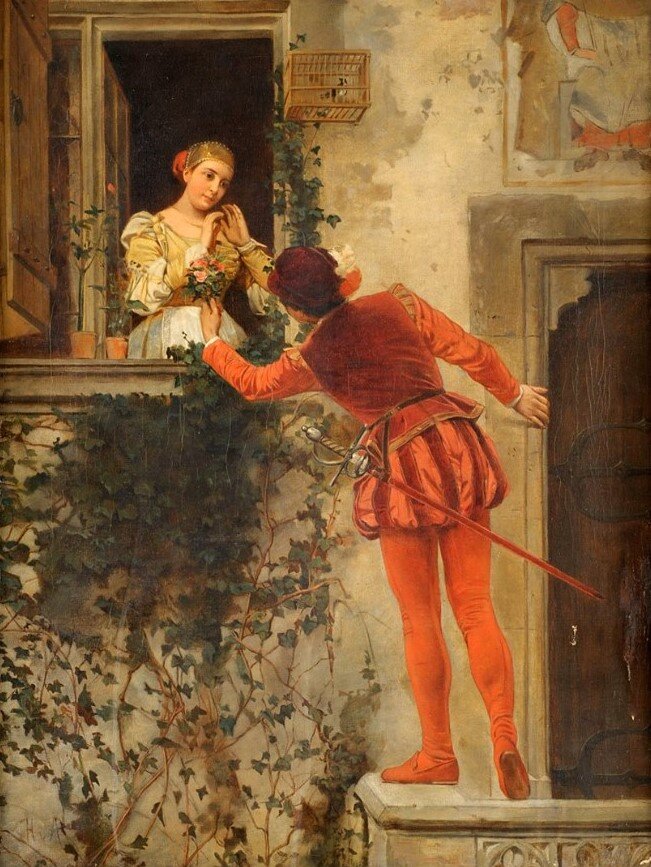 Картина Heinrich von Angeli (1840-1925) Romeo and Juliet