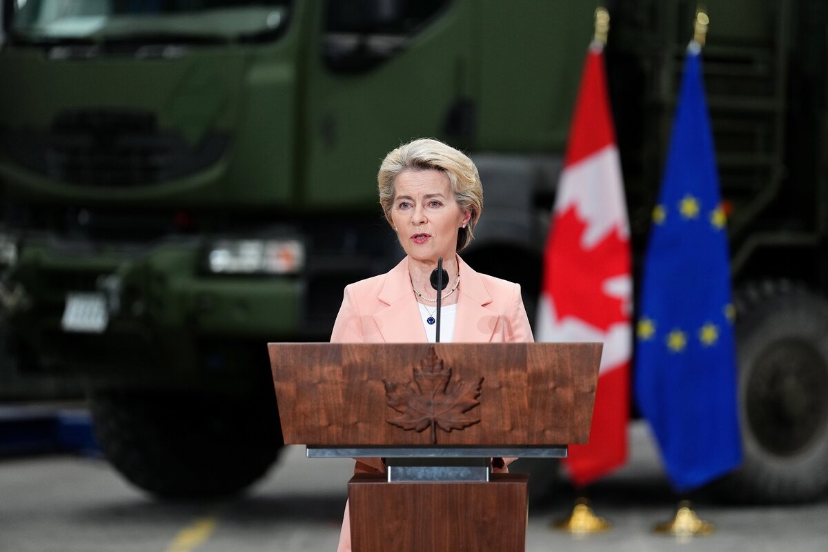 Политик не уточнила, когда будет принят 11-й пакет санкций против России.  Фото: Sean Kilpatrick/Keystone Press Agency