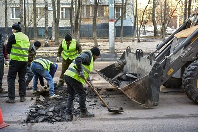    Ремонт дорог в Химках © Пресс-служба администрации г.о. Химки