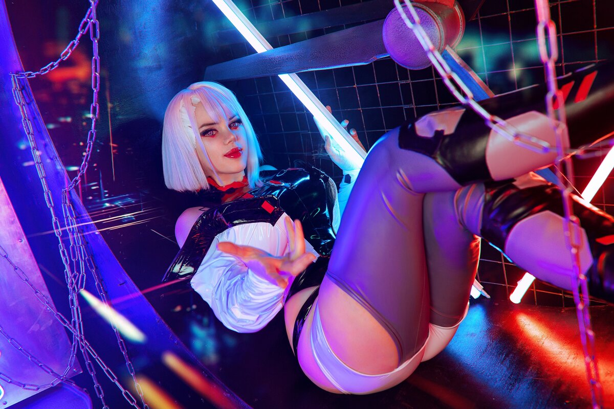 Cyberpunk cosplay girl фото 50