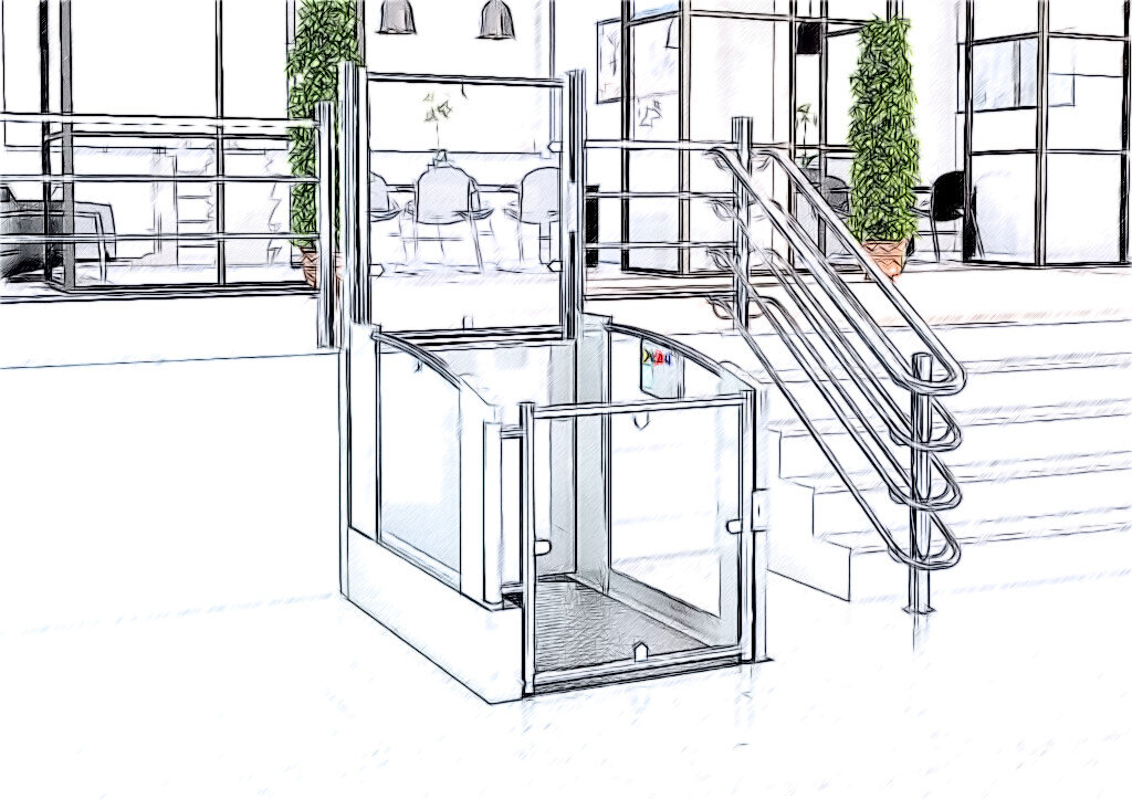 Вертикальные лестничные подъемники