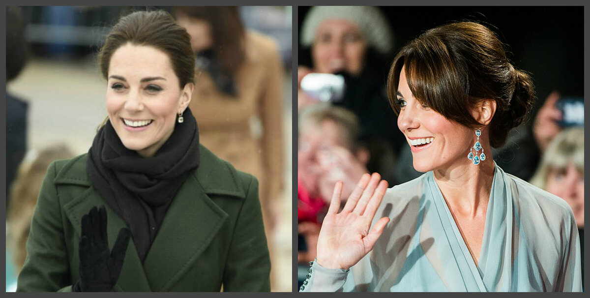 Кейт Миддлтон в дневном и вечернем образе