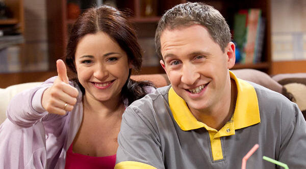 Любовь Тихомирова. Кадр из сериалы "Молодожены"