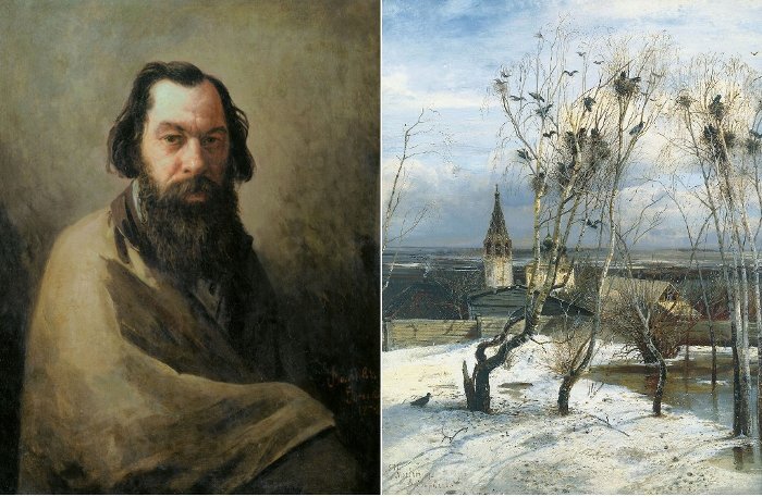 

Картина «Грачи прилетели» - настоящий символ русской природы. Ее автора, Алексея Саврасова, искусствоведы называют отцом отечественного пейзажа, но знакомство обывателей с его творчеством обычно ограничивается только этим полотном. Так сложилось, что работы Саврасова пришлись не ко времени, и от художника, всем сердцем влюбленного в красоту природы, отвернулись разом все критики. От него требовали обратить внимание на серьезные социальные проблемы, но вместо этого он год за годом запечатлевал очарование зимнего сна природы и таинство ее весеннего пробуждения.