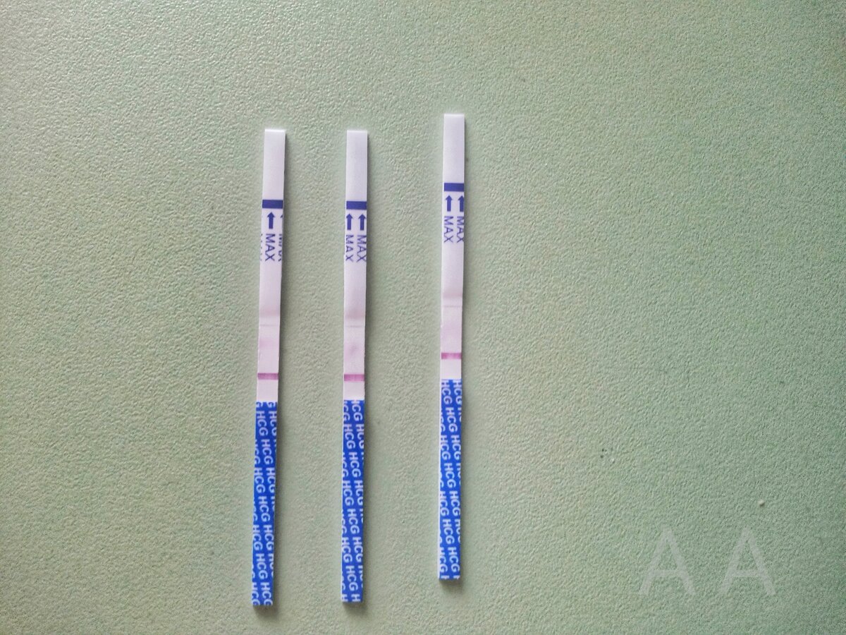 Примерно так выглядит тест со слабыми полосками