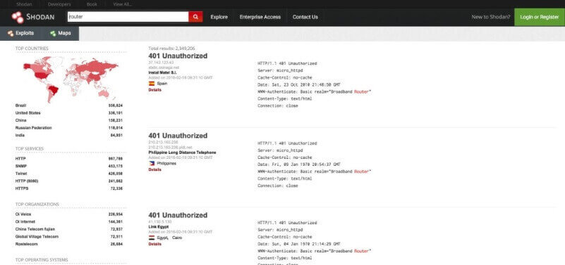 Зачем нужен Shodan, когда есть Google?
