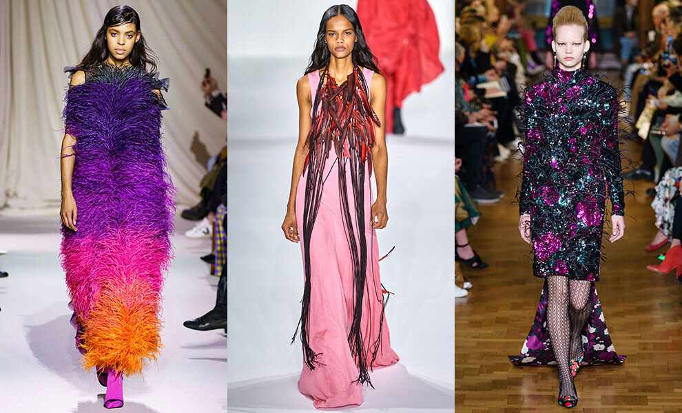 Mary Katrantzou; Ann Demeulemeester; Erdem осень-зима 2019 


