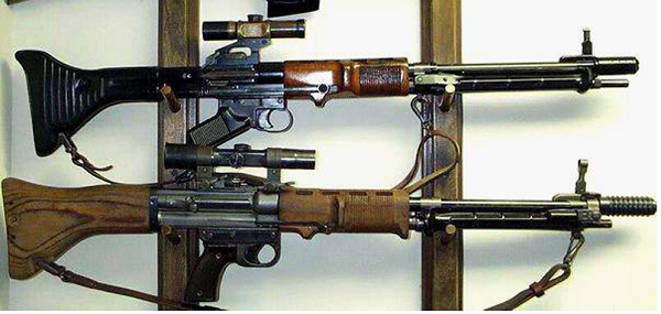 Немецкая винтовка FG-42 была прототипом пулемета