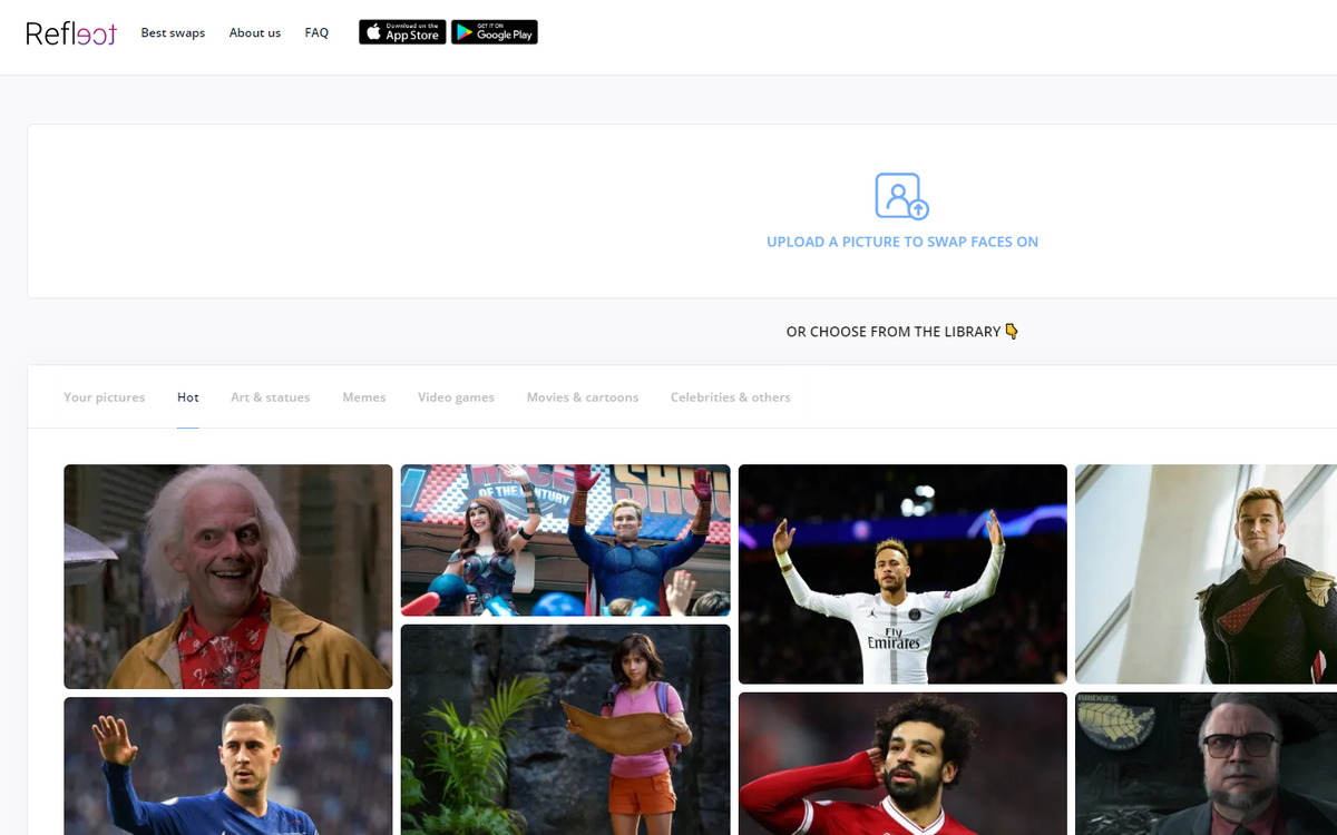 reflect.tech - замена лиц онлайн 