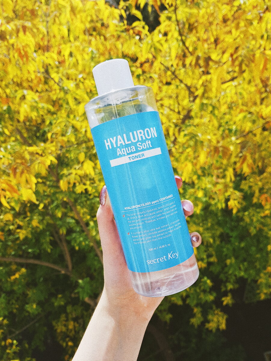 500 мл-Secret Key Hyaluron Aqua Soft Toner