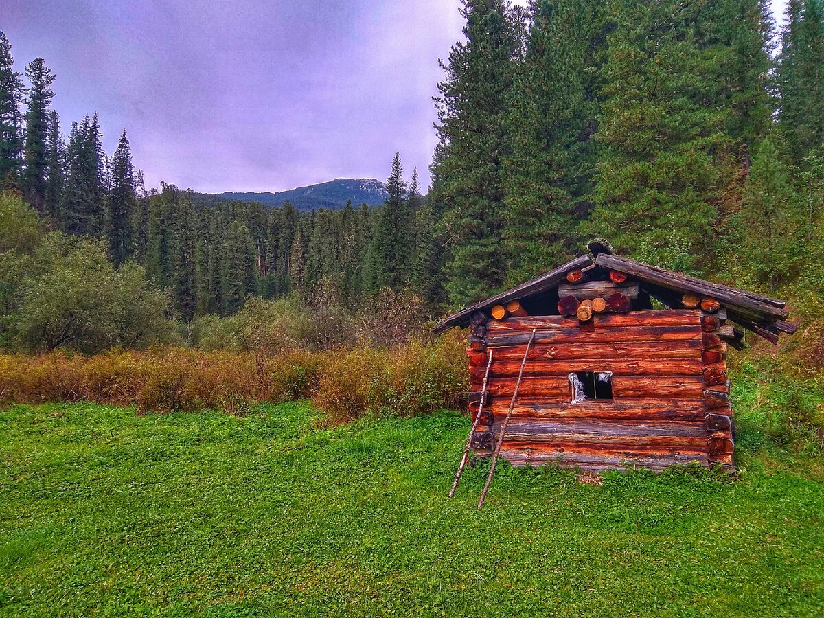 Охотничья изба на реке Эвий