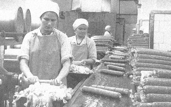 Производство колбасы в СССР, производство колбасы СССР