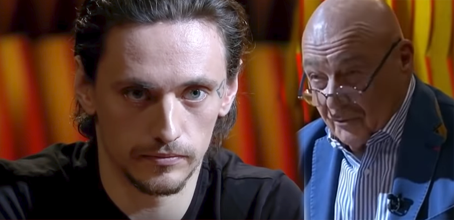 Скриншоты передачи. Сергей Полунин и Владимир Познер