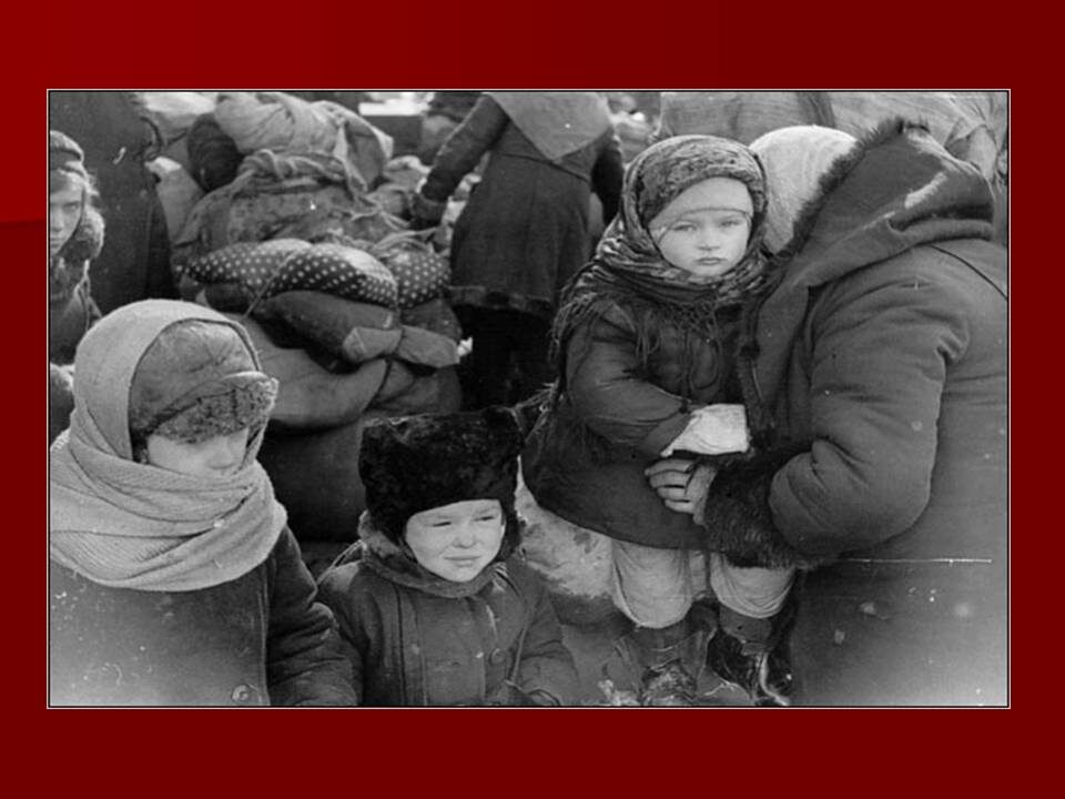 фото эвакуированных из Ленинграда детей. Взято из открытых источников