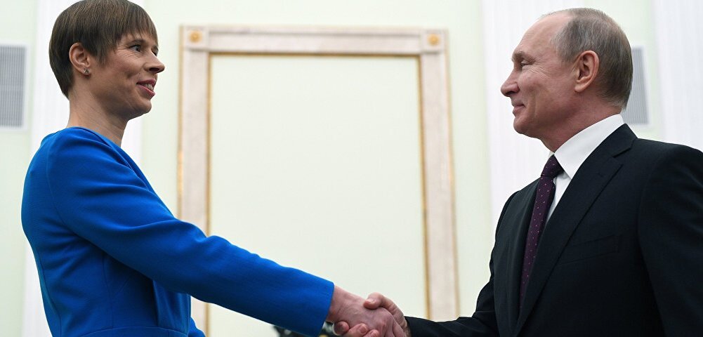 Владимир Путин и Керсти Кальюлайд в Кремле