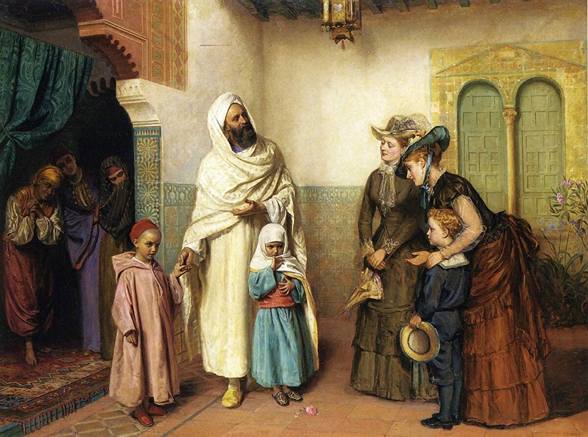 Нищая испанка. Джон Бэгнольд Берджесс (John Bagnold Burgess),1829-1897.Англия-прекрасные испанки. Встреча Запада и Востока. Восток и Запад картина. Дети в среднем веке в востоке.