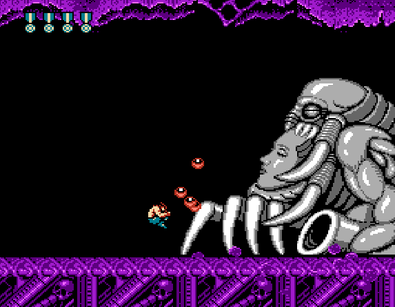 Финальный босс: Кимко (Kimkoh).  Кадры из игры «Super Contra». 