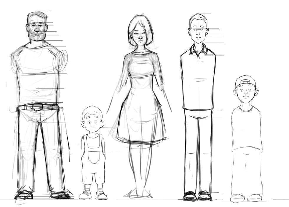 Разработка персонажей для нашего собственного проекта. 