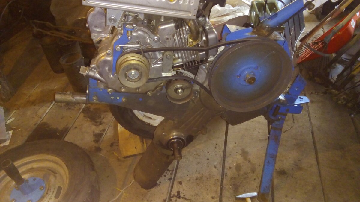 фото мотоблока перед началом работ