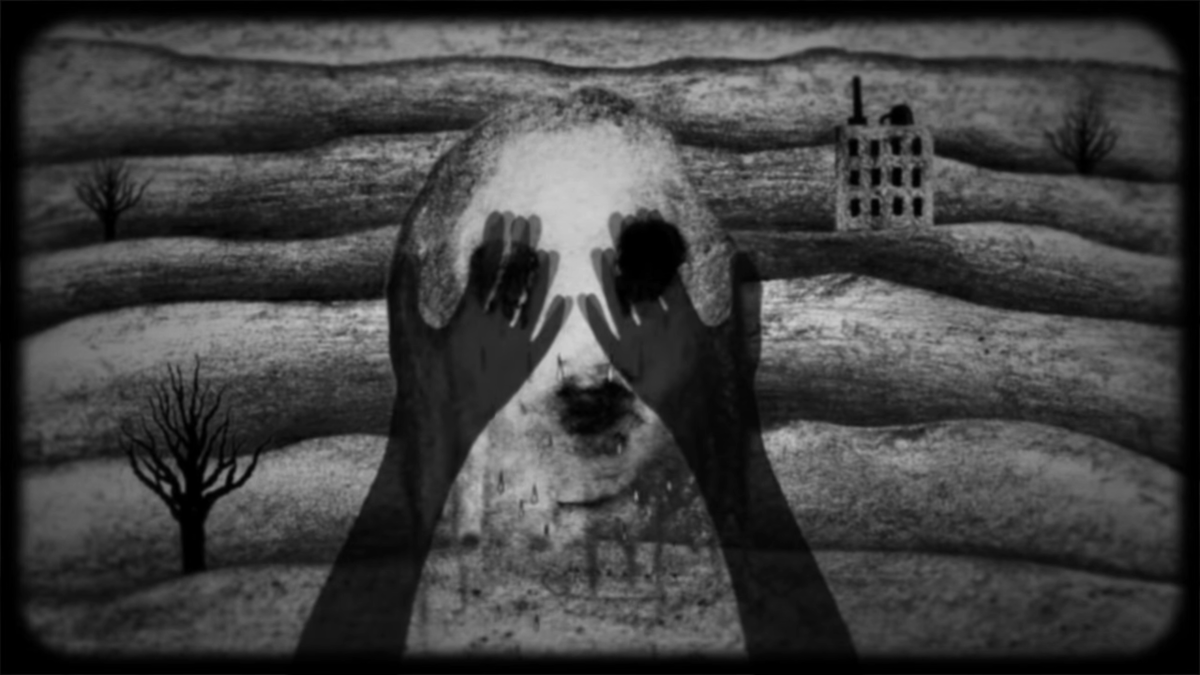 Кадр из короткометражного фильма Дэвида Линча FIRE (POZAR)