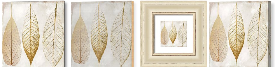 Рис. 1 - 4. Autumn Leaves III Fallen Gold by Mindy Sommers (USA)