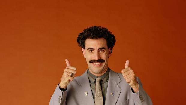 Sacha Baron Cohen as his comic movie creation Borat, a character he says he is retiring/Источник - https://www.nzherald.co.nz/