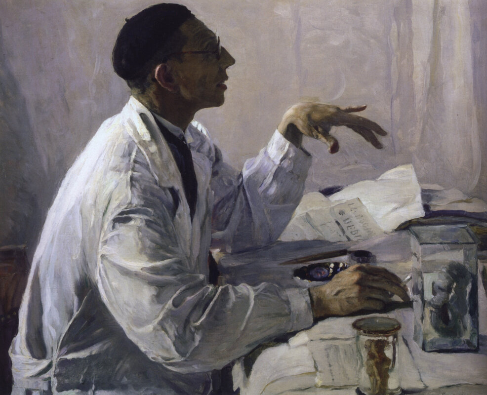 Михаил Нестеров. Портрет хирурга С. С. Юдина. 1935. Третьяковская галерея